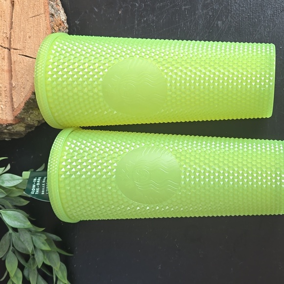 Starbucks Tumblers-Glow In The Dark Studded-Set Of 2 - Picture 6 of 9